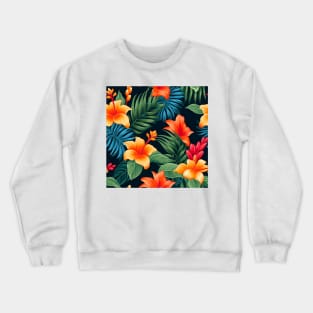 Tropical Flowers Pattern 15 Crewneck Sweatshirt